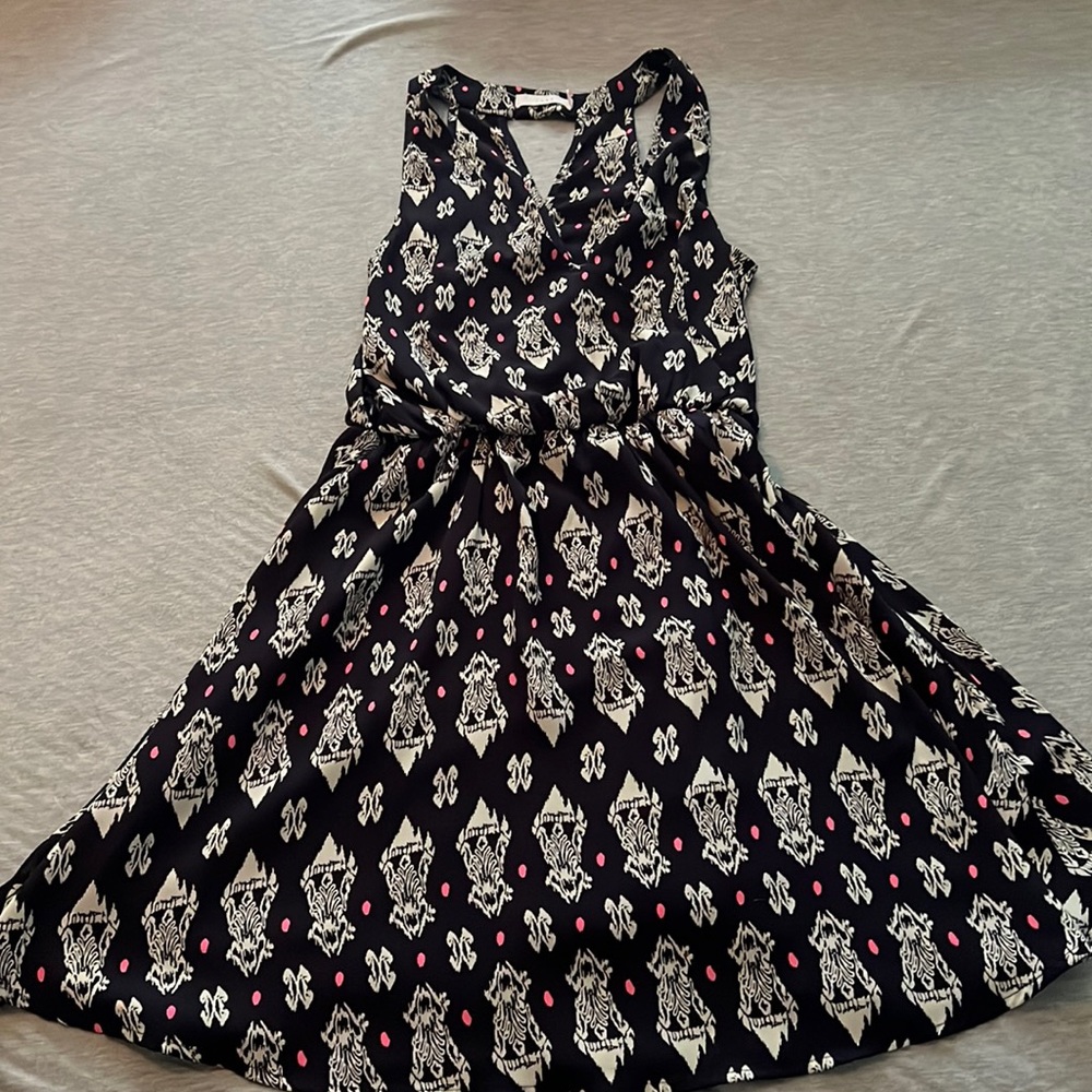 Lush navy print sundress size small